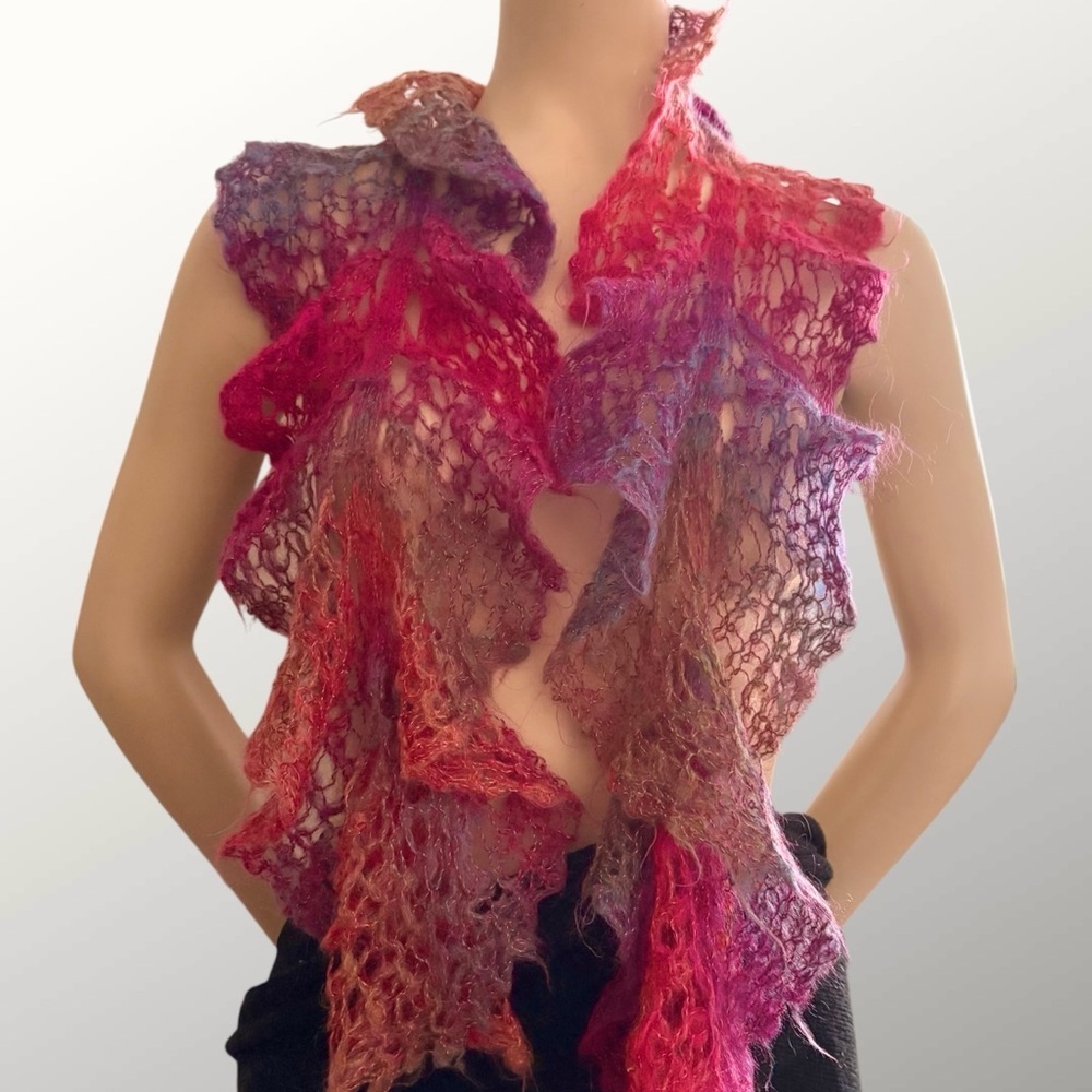 Crochet Multicolor Scarf